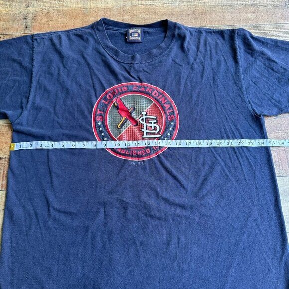 Vintage 2004 St. Louis Cardinals Mens T-Shirt XL Cooperstown Collection Majestic - Picture 7 of 12